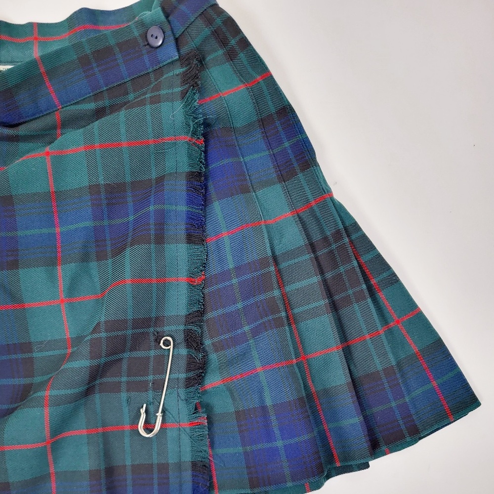 Vintage plaid mini skirt y2k 2000s school girl tartan 90s short pleats pleated - Picture 5 of 8